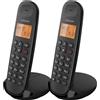 LOGICOM Téléphone fixe sans fil - LOGICOM - DECT ILOA 255T DUO - Noir - Avec répondeur