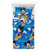 Novia - Completo Letto 1 Piazza e Mezza - Mickey - 100% Cotone, Disney, stampa colorata, facile da lavare, confortevole e piacevole sulla pelle