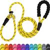 TagME Riflessivo Guinzaglio per Cani Taglia Media,Guinzaglio Retriever, Guinzaglio Addestramento per Cani,Ø10mm x 185cm,Giallo