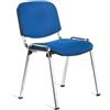 U.D. Sedia visitatore Conferenza blu struttura cromata - 002/ISOC0128 (Conf. 4) - O01093