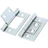 SISI UK Cerniere a filo di zinco piccole cerniere a filo per porte 40 mm, resistenti cerniere a filo argentate per armadi e armadietti, armadi, confezione da 2.
