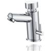HOMSSY Rubinetto Temporizzato per Lavabo. 2 Acque (Acqua Calda e Fredda). Design Cromato. Controllo Efficiente dell'Acqua