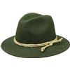 LIERYS LIPODO Cappello Tirolese Donna Uomo Cappello in Feltro di Lana con Corda Made in Italy Autunno Inverno
