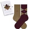 Burlington Everyday X-Mas W So cotone fantasia lot de 2 paires, Calzini Donna, Multicolore Beige Red 0080, 36-41