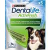 DENTALIFE ACTIVFRESH - 5 dolcetti da masticare per cani di taglia media, 115 g, igiene orale quotidiana