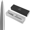 Parker Jotter penna a sfera XL | acciaio inossidabile vanta monochrome | punta media | inchiostro blu | confezione regalo
