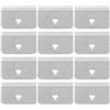 VOBOR Clip del Deflettore del Vento,12Pcs deflettori finestrini Auto Clip,Clip di Fissaggio di Fissaggio del Canale del deflettore della Pioggia del Vento Universale dell'Acciaio Inossidabile messe