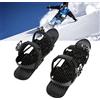 Topyond Mini Scarpe da Sci All'aperto, Nylon con Snowboard Sportivo in Acciaio Inossidabile Per Principianti E Sciatori, con Custodia