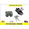 Autokit Serratura Cofano per Panda 4x4 Sisley + Gancio Chiavi Chiusura Portellone