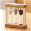 Clockjuan Clessidra a Sabbia in Legno da 1/3/5 Minuti, Timer a Clessidra, Orologio da Cucina, Strumenti da Cucina, Decorazione per la Casa, Stile Semplice