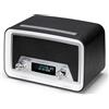 Majestic DAB 842N - Radio DAB/DAB+/FM, Ingresso USB per ricarica smartphone, presa cuffie, sveglia doppio allarme, Nero