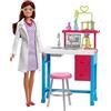 Barbie Laboratorio di Scienze con Piano di Lavoro Ampolle Provette e Accessori, FJB28