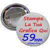 Spille grandi da 59mm Spillette Pins Personalizzate Con il Tuo Logo o grafica