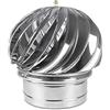 Structio International Inserto per camino, in acciaio inox, girevole, per la ventilazione, per camino, camino, camino, ventilatore, 180 mm
