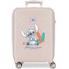 Disney Joumma Stitch From Hawaii Valigia da Cabina Beige 38x55x20 cm Rigido 2 kgs Lucchetto a Combinazione Laterale ABS 2 kgs 35L Bagaglio a Mano