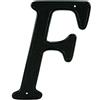 Prime-Line Products MP4248 - Lettere per indirizzo della casa, 10 cm, finitura nera, zincatura pressofusa, F, confezione da 2