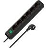 Brennenstuhl BS-1159500015-Tomas mult.Eco c/int.1,5m6T Negro