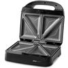 Ufesa Sandwichiera Nevada 750W, 2 Sandwich, Piastre Triangolari Antiaderenti, Temperatura Automatica, Compatta con Conservazione Verticale, Senza PFOA, Finiture Inox, Sistema Avvolgicavo