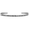 Beloved Bracciale da donna in acciaio Emozionale - frasi, pensieri, parole - incisione smaltata - struttura rigida aperta 4 mm (Mod. 3)
