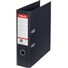 Esselte Raccoglitore con Meccanismo a Leva, Zero Emissioni di CO2, Cartone Riciclato al 100%, Cartelle A4, Dorso da 7.5 cm, Nero, 627569