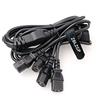 ZBLZGP Cavo di alimentazione IEC 320 C14 maschio a 4XC13 femmina, C14 a 4 x C13 UPS/PDU Y Type Splitter cavo di alimentazione, 250 V/10 A (C14-4xC13 1,8 m)