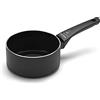 Moneta Recy Casseruola 1 Manici 16 cm Ricicla 29 Lattine, Net Induction, Nero, Corpo Alluminio 100% Riciclato