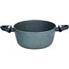 Tognana Mythos,l Casseruola 2 Manici 24 cm, Alluminio, Grigio
