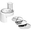 Bosch MUZ4DS4, Sminuzzatore con 3 dischi standard, Accesorio per il robot da cucina Bosch MUM4, Bianco