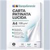 StampaGenerale® Carta Patinata Lucida A4 135 g/m² Fronte/Retro per Laser, Fogli Premium per Foto, Brochure, Cataloghi e Presentazioni (50)