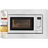 Exquisit Microonde da incasso EMW 19-7 G 900 Watt Grill 5 livelli di potenza, argento
