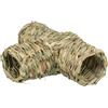 TRIXIE Tunnel con deviatore, criceto, erba, 25 × 9 × 18 cm