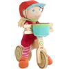 HABA Annelie - Set di bambole con bambola Annelie, ruota in legno, casco da bicicletta e cestino, per bambini dai 18 mesi in su, 2011906001