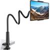 Rupoku Supporto per tablet a collo di cigno, supporto flessibile per tablet a 360°, supporto regolabile con morsetto per iPad Air Pro mini, Samsung Galaxy Tabs, Switch, dispositivi da 4.0 a 10.5 pollici