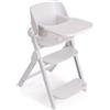 Chicco Meraviglia Sedia Evolutiva 4in1 Multifunzione in Legno di Faggio, da Sdraietta a Seggiolone Pappa, Sedia Bambini e Adulti - Milk