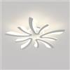 Comely Plafoniera da soffitto LED moderna 50W, 5625LM. Design elegante a cinque teste in acrilico e ferro, ideale per soggiorno, camera da letto o sala da pranzo. Luce naturale 4500K, bianco, 70cm