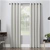 Sun Zero Noir Dimensional Thermal Extreme Total Blackout Grommet Curtain Panel, 52 x 84, Cream White