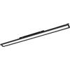 Eglo Pannello LED Salobrena 1, plafoniera sottile, 4700 lumen, lampada da soffitto per ufficio e cucina, alluminio nero, luce neutra, 120 x 10 cm