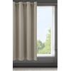 Eurofirany LOGAN Tenda Oscurante - 1 Unità, Occhielli, Blocco della Luce, Oscuramento della Stanza, Camera da Letto, Soggiorno, 140x175 cm, Cappuccino