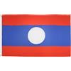 AZ FLAG - Bandiera Laos - 150 x 90 cm - Poliestere leggero - Bandiera Laosiana con occhielli metallici incorporati - 80 g