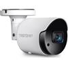 TRENDnet, TV-IP1514PI, Telecamera di rete bullet PoE da interno/esterno H.265 da 5 MP, grado di protezione IP66, visione notturna IR fino a 30 m (98 piedi), slot per scheda microSD (fino a 256 GB)