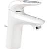 Grohe 23374LS3 Eurostyle New Miscelatore Monocomando per Lavabo, Leva Aperta, Bianco Luna, Taglia S