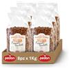 Pedon | Dalla Buona Terra, Fagioli Borlotti Secchi 1 kg x 8, Legumi Ricchi di Proteine e Fibre, Ideali per Contorni, Zuppe e Burger