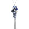 FULU AUTUMN Collane lunghe in argento da donna, collana lunga con ciondolo con perline e nappe in argento, catena per maglioni, bohémien, idea regalo per lei, 90 cm, Pietra Resina Cristallo, Nessuna