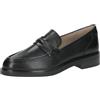 CAPRICE Mocassini da Donna in Pelle con Tacco a Blocco, Nero (Black Nappa), 40,5 EU