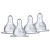 Dodie Set di 4 tettarelle rotonde anticoliche iniziazione, flusso 4, liquido spesso