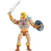 Masters of the Universe Origins - He-Man, action figure da 14cm dell'eroe della serie TV MOTU anni '80, con spada, ascia, scudo ed imbracatura dettagliata, 6+ anni, JNP97