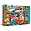Trefl Premium Plus Quality - Puzzle Tea Time: Il Mondo degli Uccelli - 1000 Pezzi, Serie di Immagini Nostalgiche Dipinte, Tessere Perfettamente Abbinabili, per Adulti e Bambini a partire dai 12 Anni