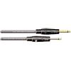 CORDIAL - CSI6PR-GOLD - Cavo per strumenti con jack dritto/angolato per Studio 6 m, connettore da 6,35 mm angolato/placcato oro, picco