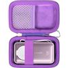Khanka Custodia rigida di ricambio per Anker MagGo Power Bank per Apple Watch 10.000 mAh, custodia da viaggio per batteria Anker 35 W Max (solo custodia) (Viola)