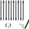 HAPPOW 10 punte di ricambio per Wacom Pro Pen 2/3D/ Slim/Mobile Studio Pro/Cintiq 16/Pro/Intuos Pro/Classic Pen, con 1 interruttore, stabile e resistente all'usura (nero)